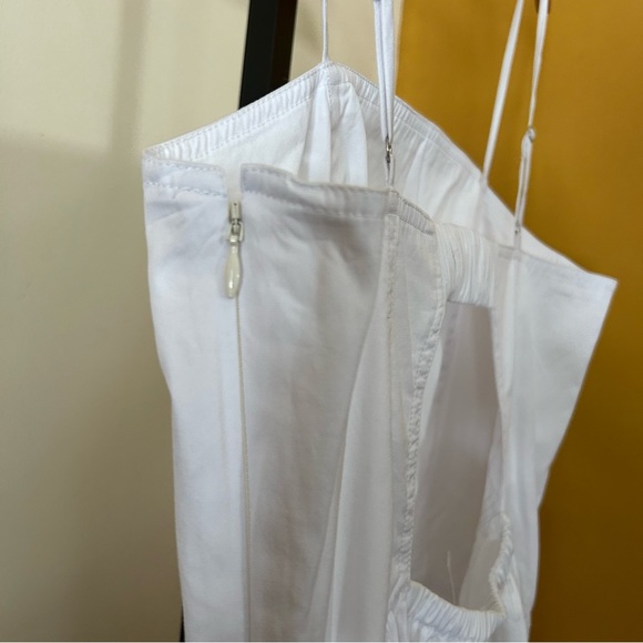 Madewell Seamed Poplin Maxi Dress Sundress 100% Cotton White $158 NWT‎ Size 12 - Picture 10 of 12